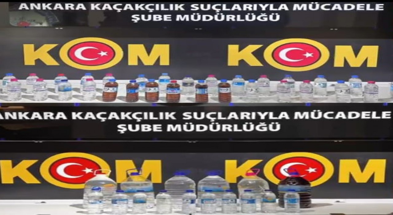 Son 3 ayda Ankara merkezli 7 ilde icra edilen sahte alkol operasyonlarında 155 şüpheli gözaltına alındı