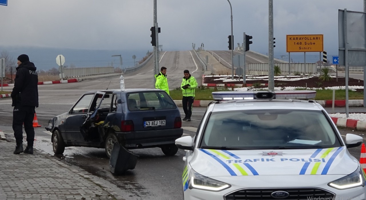 Tavşanlıda trafik kazası: 1 yaralı