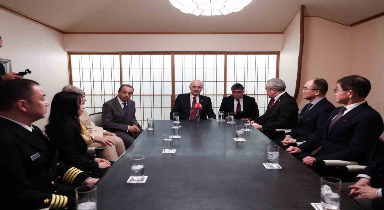 TBMM Başkanı Kurtulmuş, asrın felaketinde yardıma gelen Japon arama kurtarma ekibiyle görüştü