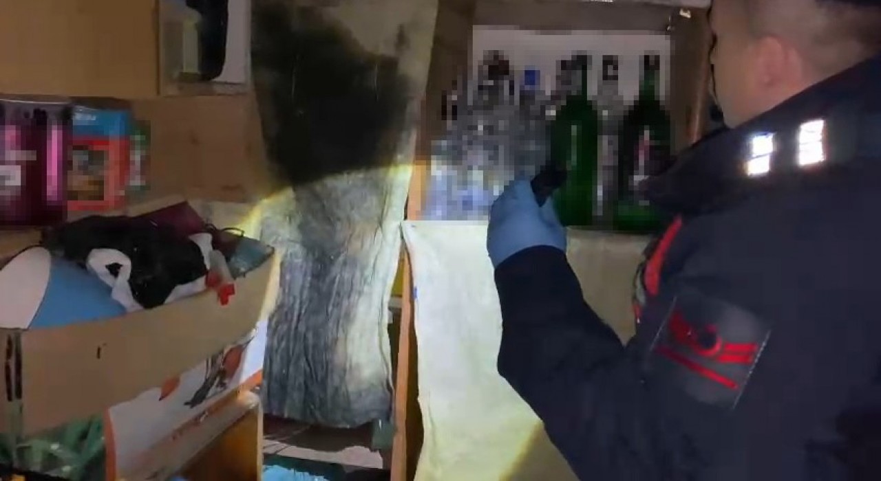 Tekirdağda 365 litre kaçak içki ele geçirildi