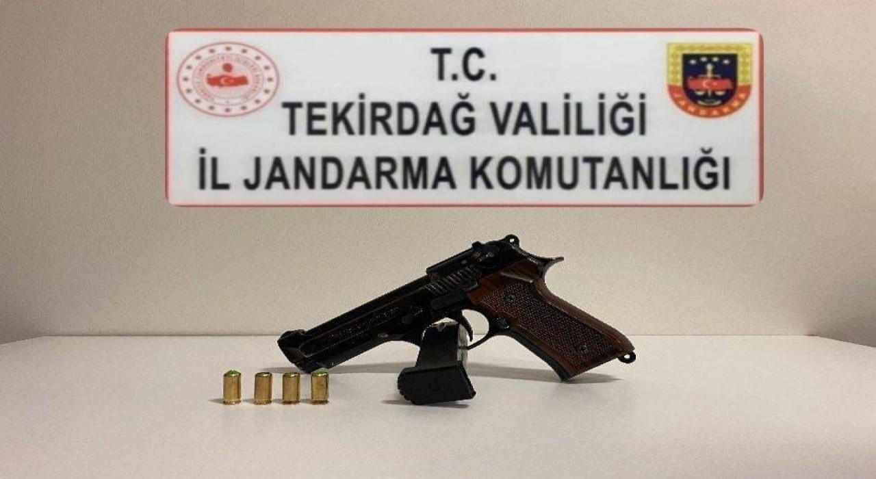 Tekirdağda jandarmadan silah operasyonu