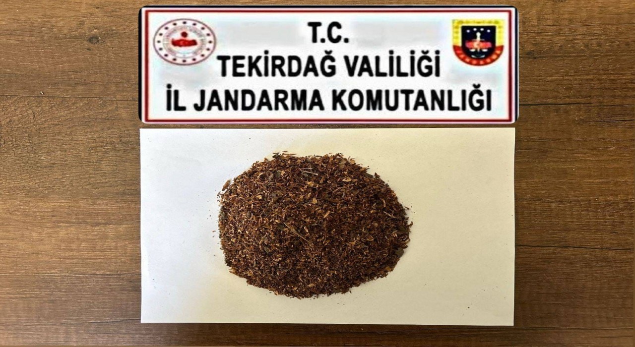 Tekirdağda jandarmadan uyuşturucu operasyonu: Çok sayıda madde ele geçirildi