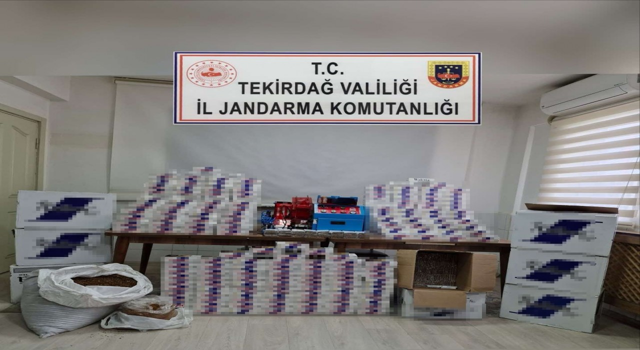 Tekirdağda kaçak tütün operasyonu