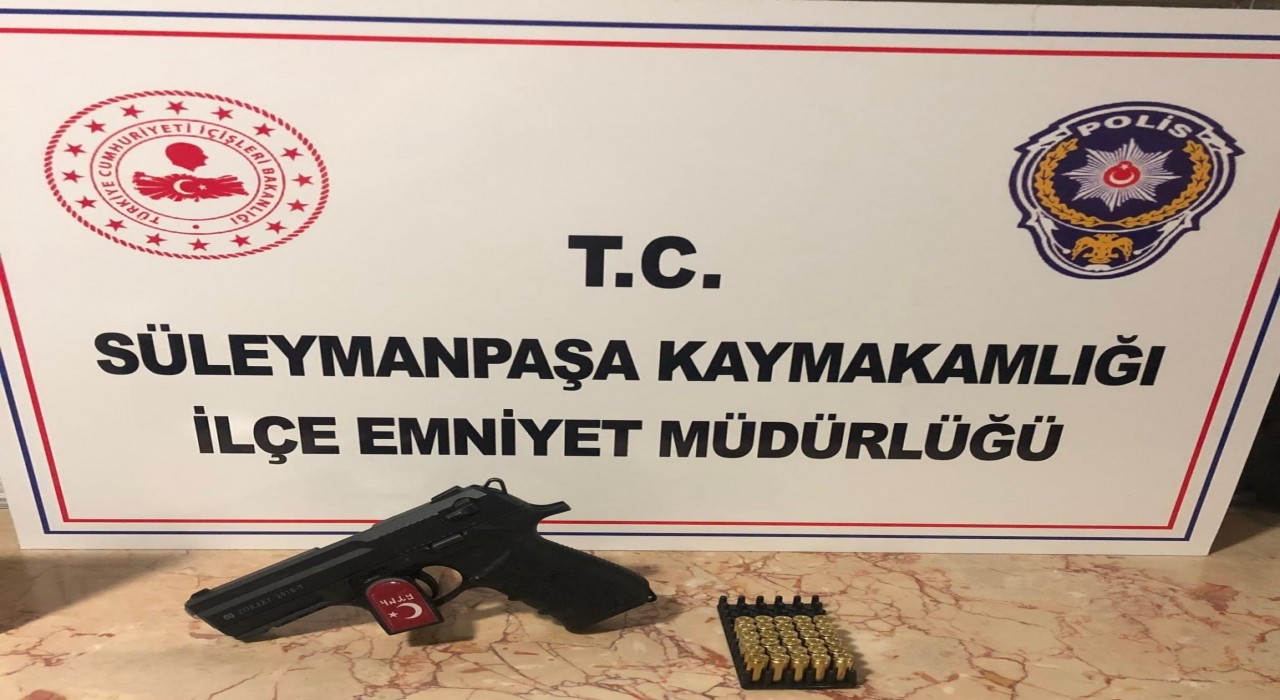 Tekirdağda kurusıkı tabanca ile ateş eden 2 kişi yakalandı
