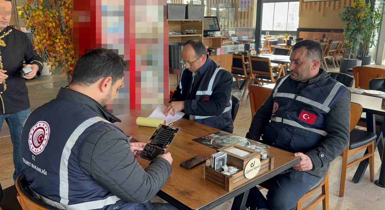 Tekirdağda Ramazan öncesi restoranlarda fiyat denetimi yapıldı