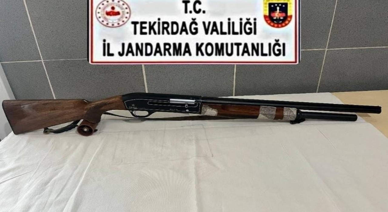 Tekirdağda ruhsatsız silah ele geçirildi