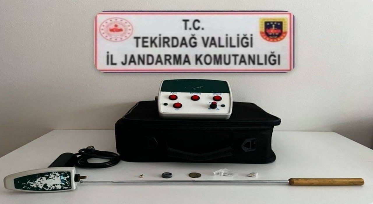 Tekirdağda tarihi eser niteliğinde objeler ele geçirildi