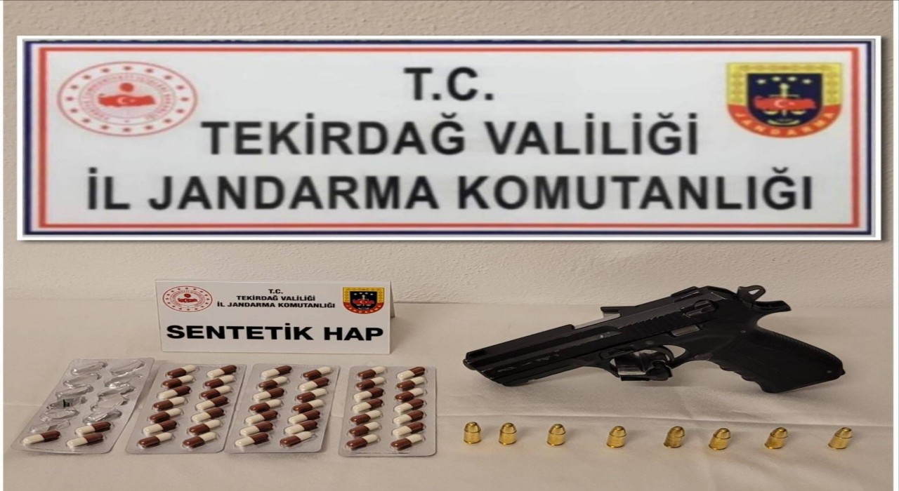 Tekirdağda uyuşturucu ve ruhsatsız silah ele geçirildi