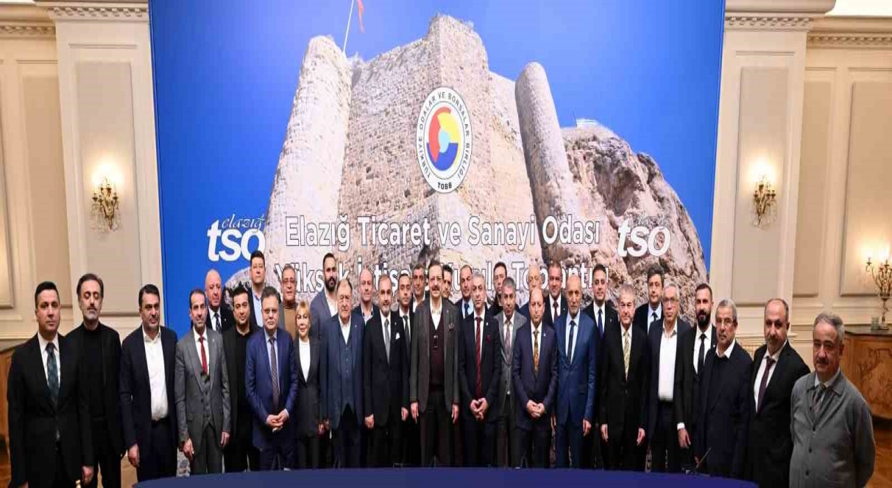TOBB Başkanı Hisarcıklıoğlu Elazığ TSO Başkanı Alan ve YİK üyelerini ağırladı