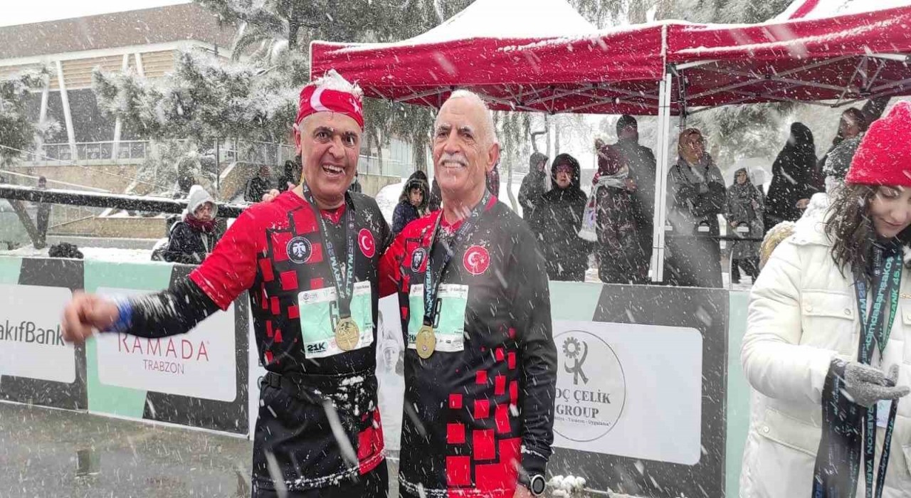 Trabzon yarı maratonunda koştular