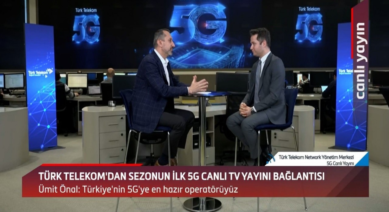 Türk Telekomdan Trendyol Süper Liginin ilk 5G canlı TV yayını bağlantısı