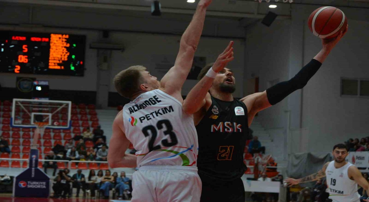 Türkiye Sigorta Basketbol Süper Ligi: Aliağa Petkimspor: 77 - Mersin Spor: 85