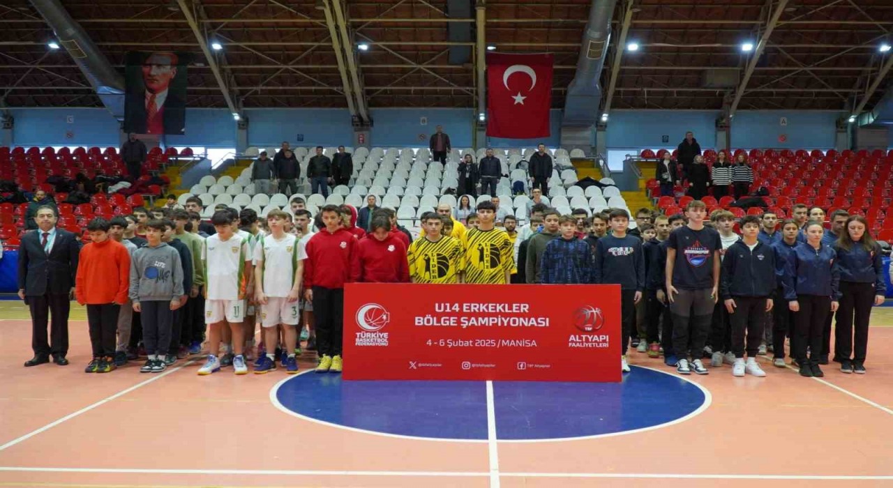 U14 Erkekler Basketbol Bölge Şampiyonası Manisada başladı