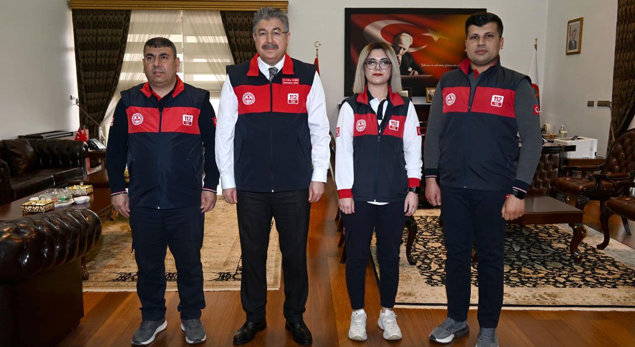 Vali Yılmaz, 112 Personellerini Kabul Etti