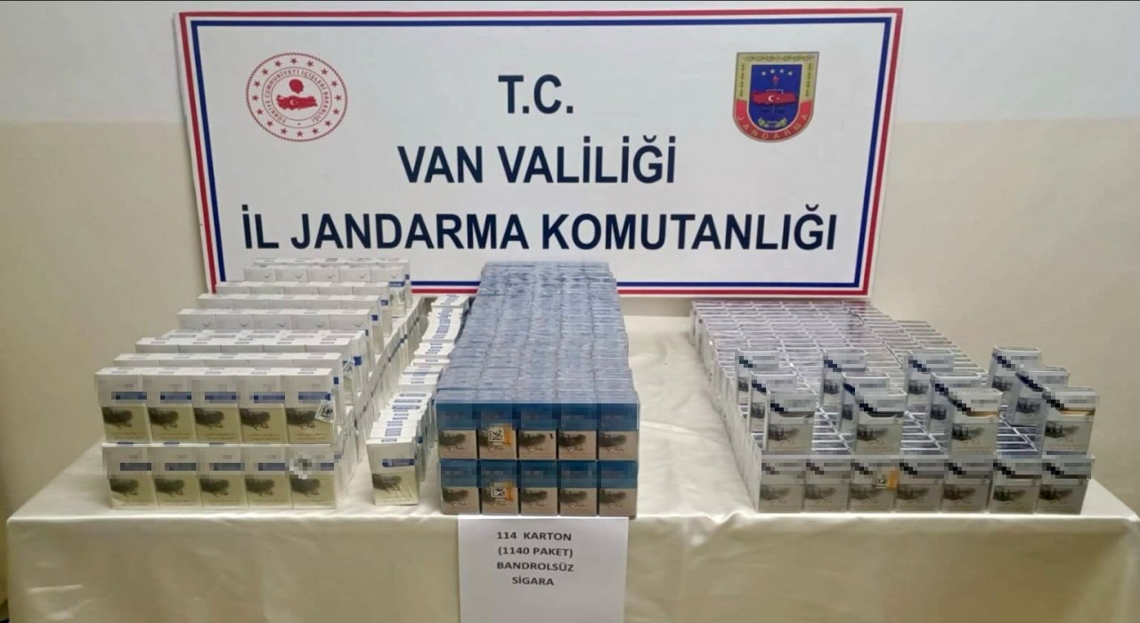 Vanda bin 340 paket kaçak sigara ele geçirildi
