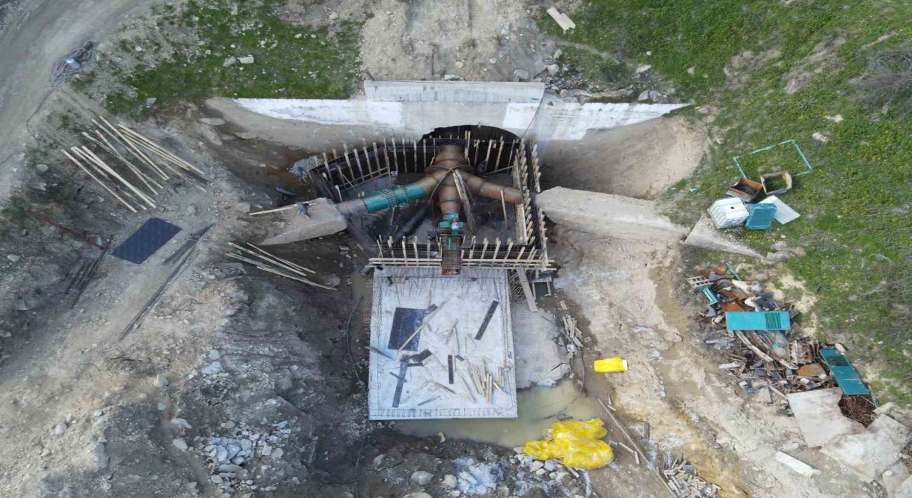 Yaylakavak Barajında bakım ve onarım çalışması