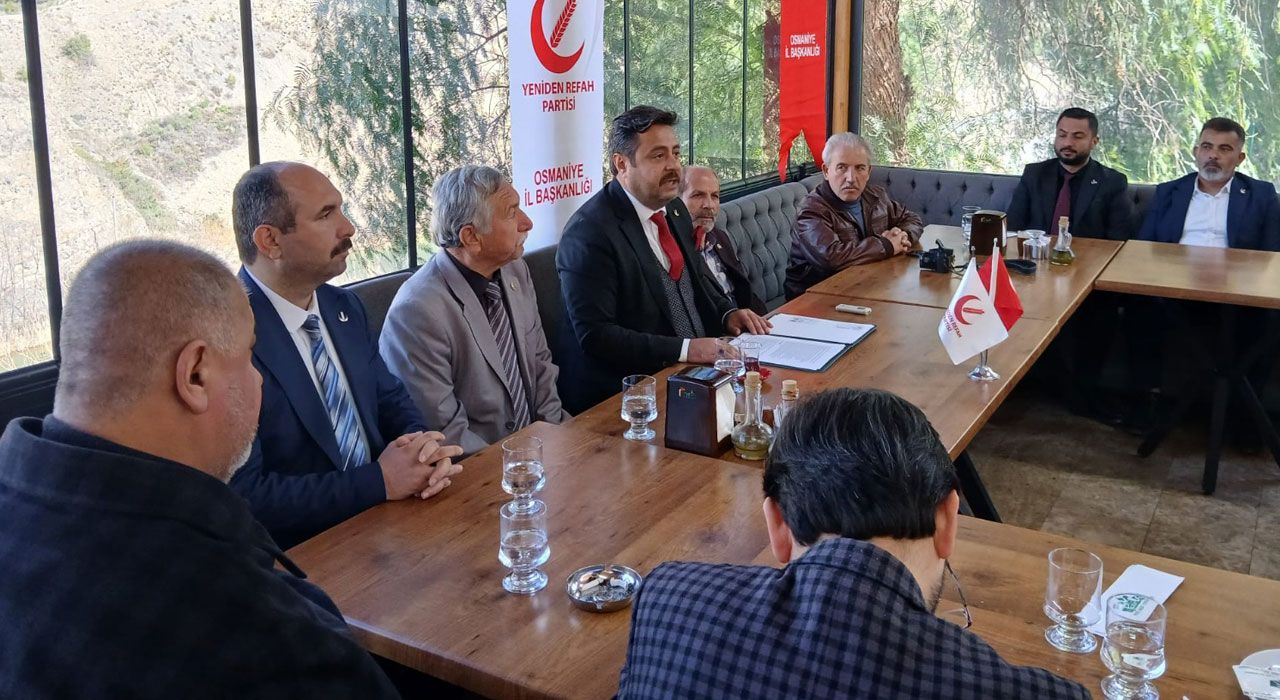 Yeniden Refah Partisi Osmaniye İl Teşkilatı Basınla Buluştu