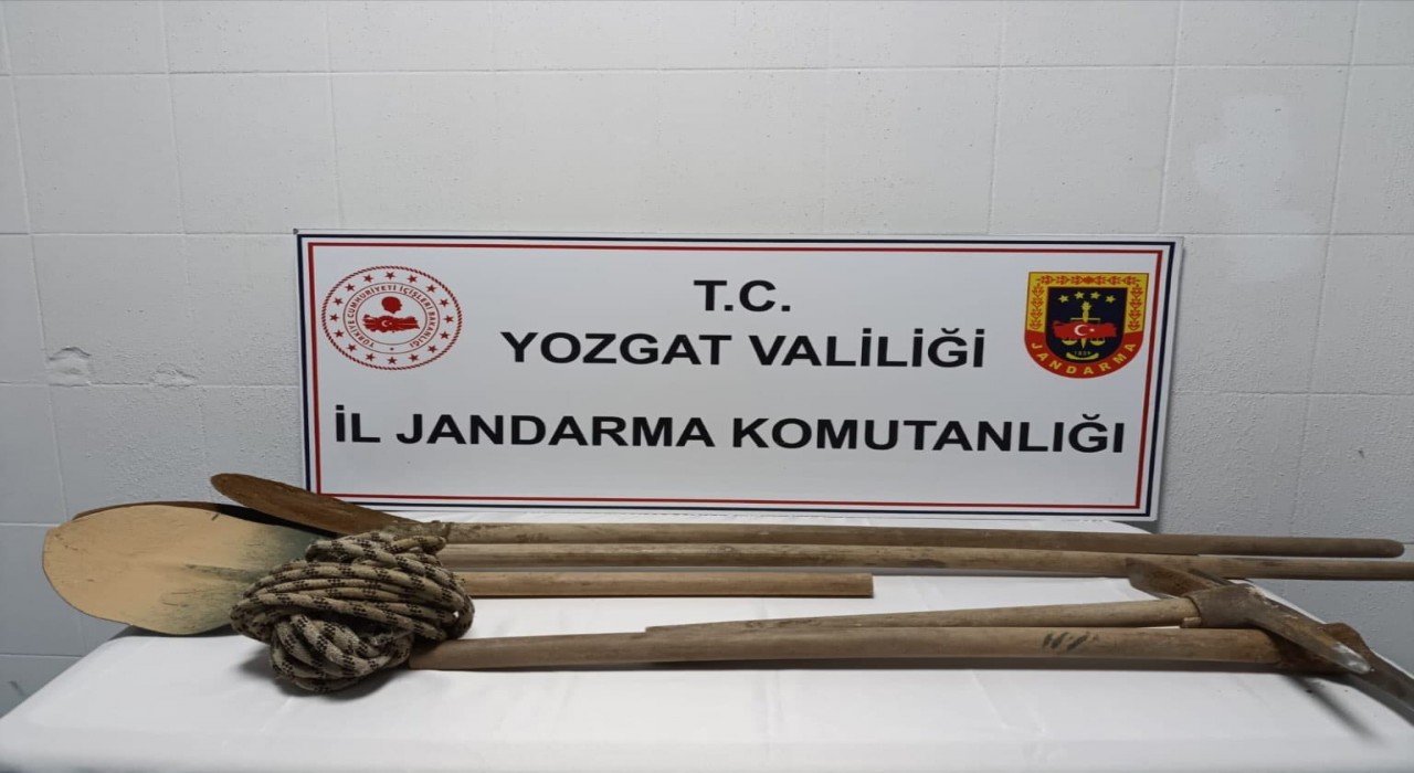 Yerköyde kaçak kazıya suçüstü