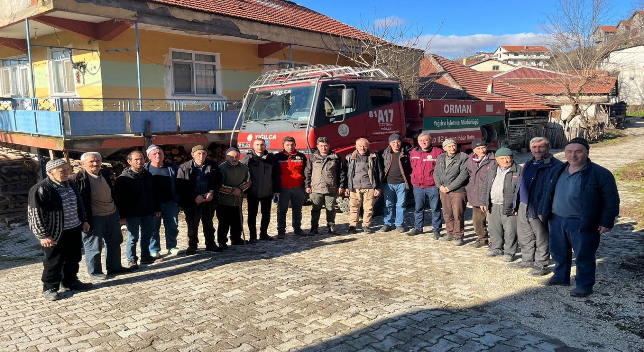 Yığılcada orman köylüsüne yangın eğitimi