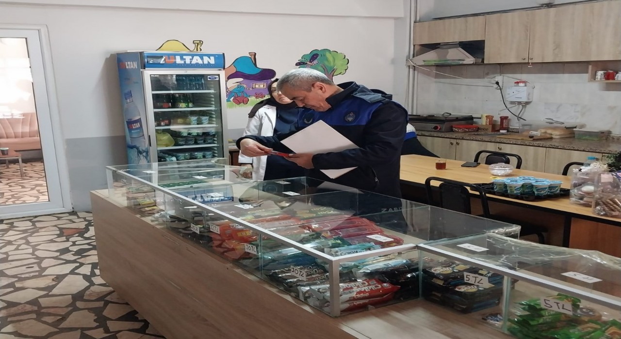 Zabıtadan okul kantinlerine denetim