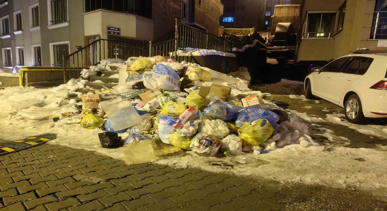 Zonguldakta toplanmayan çöpler tepkilere neden oldu