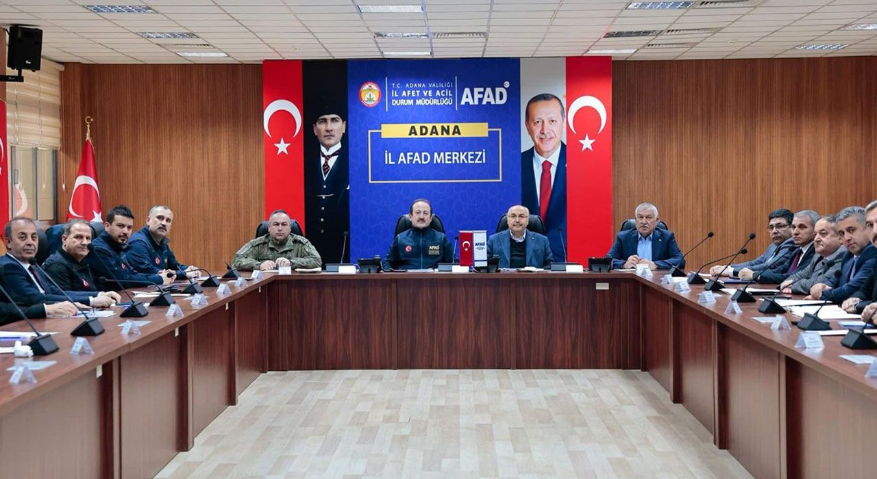 Adana’da Acil Durum Koordinasyon Kurulu Toplantısı Gerçekleştirildi