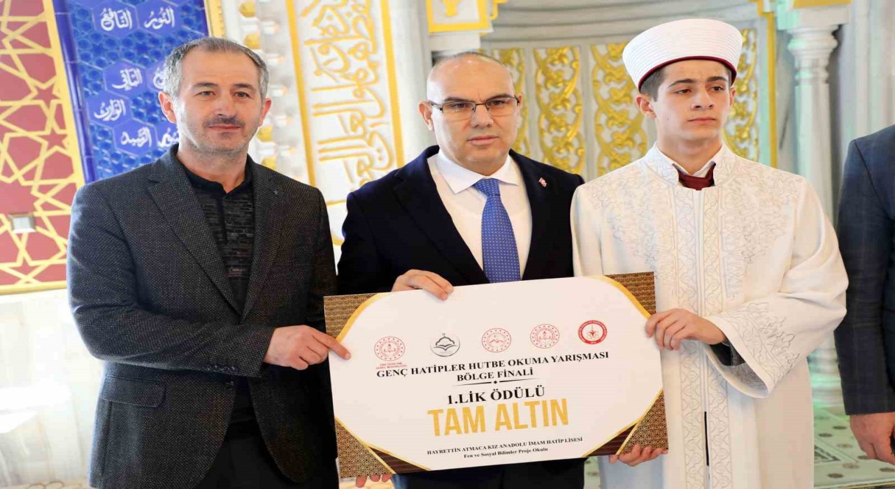 Ağrıda Hutbe Okuma Yarışması Bölge Finalinde Erzurum birinciliği kazandı