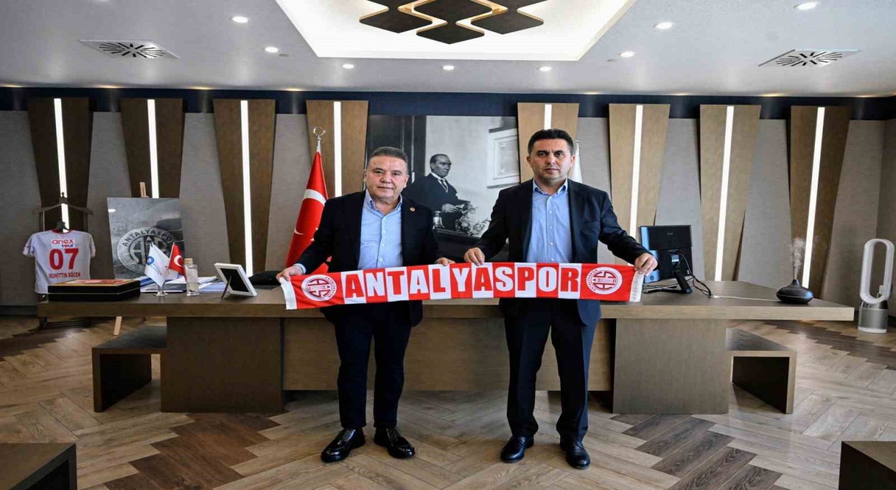 Antalyasporun yeni yönetiminden, Başkan Böceke ziyaret