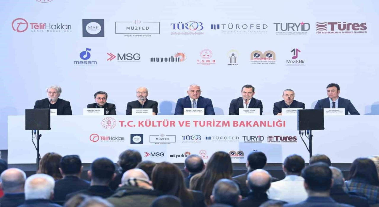 Bakan Ersoy: Müzik meslek birliklerinin telif geliri 2 milyar TLyi aşmış durumda