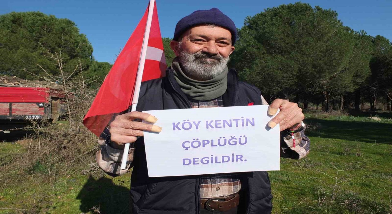 Balıkesirde köylülerin katı atık tesisine tepkisi