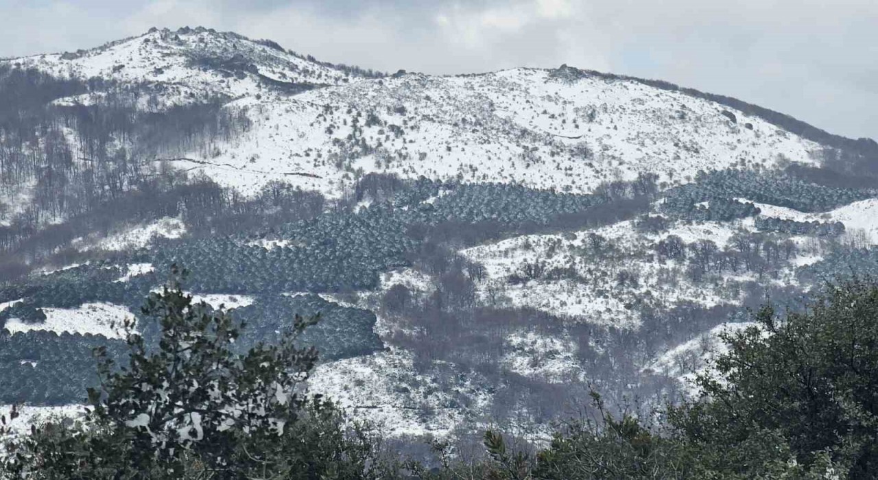 Bandırma ve Erdeke mart ayında kar sürprizi