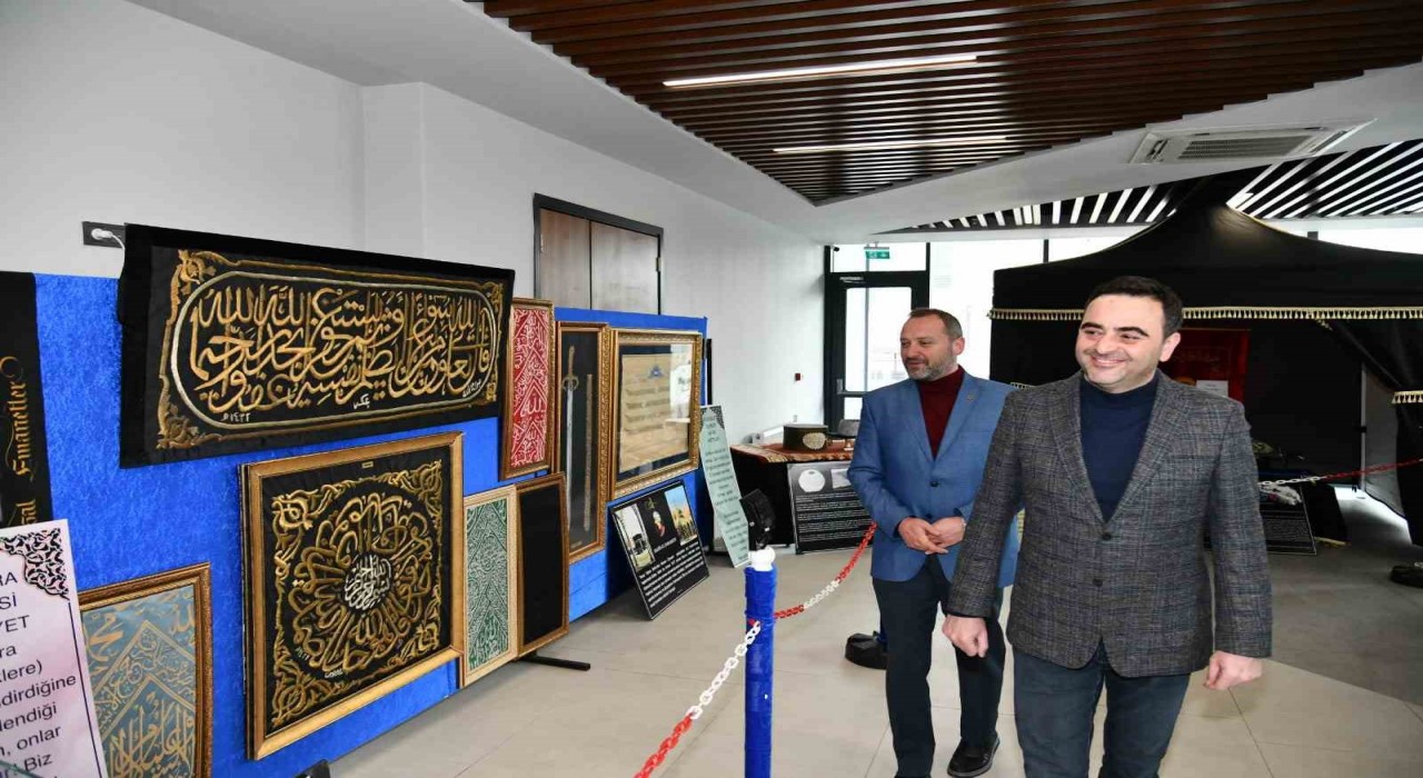 Başiskelede kutsal emanetler sergisi ziyarete açıldı