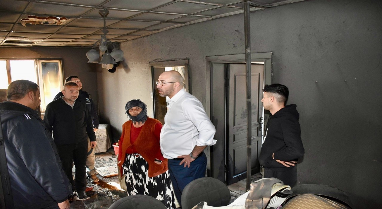 Başkan Zencirci yangın mağduru aile ile görüştü: Gereken desteği sağlayacağız