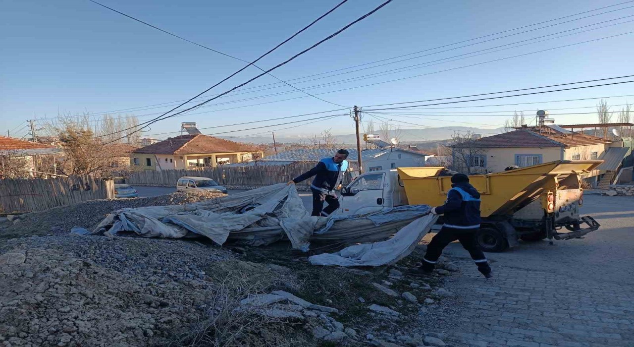 Battalgazide temizlik çalışmaları hızla sürüyor