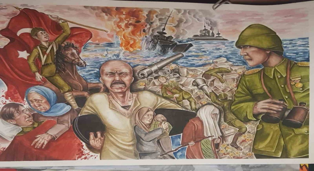 Bayburtta ‘Çanakkale Ruhu temalı resim yarışması