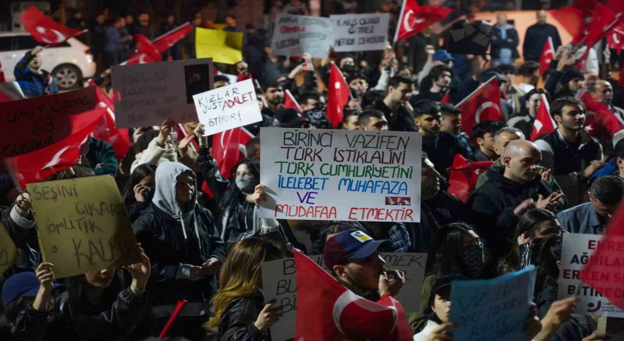 Bilecikte İmamoğluna destek yürüyüşü sonrası 1 kişi gözaltına alındı