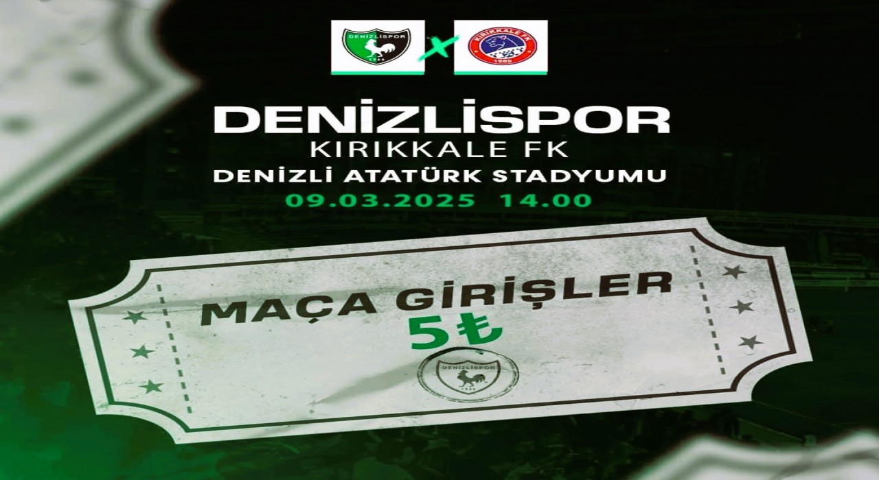 Bilet fiyatını 5 TL yapan Denizlispordan taraftara çağrı