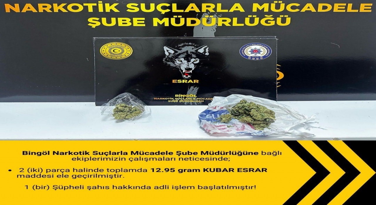 Bingölde uyuşturucuyla mücadele çalışmaları sürüyor