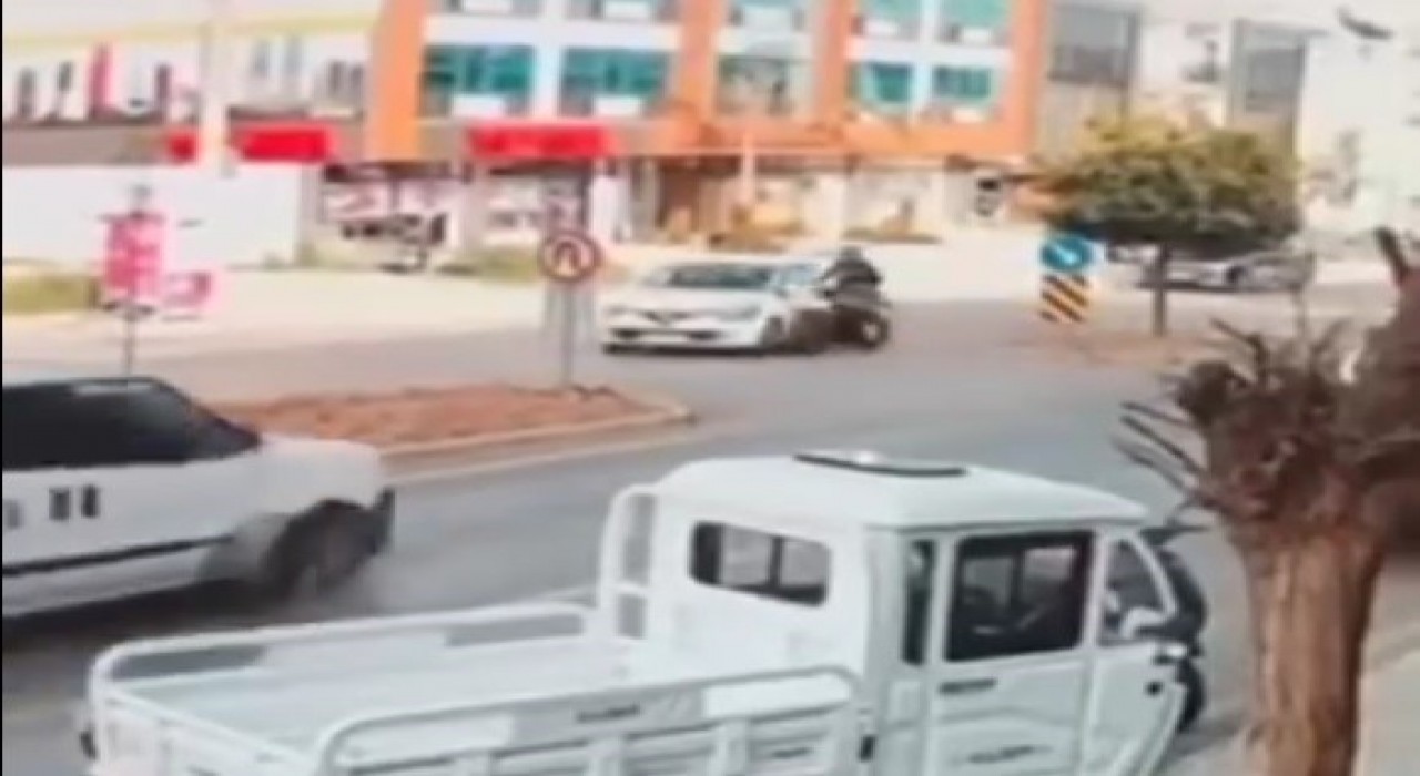 Bodrumdaki kaza güvenlik kamerasına yansıdı