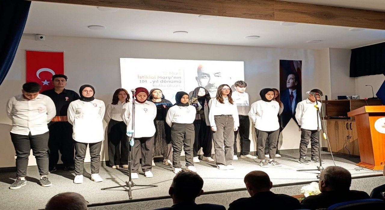 Bozkırda İstiklal Marşının kabul yıl dönümü programı
