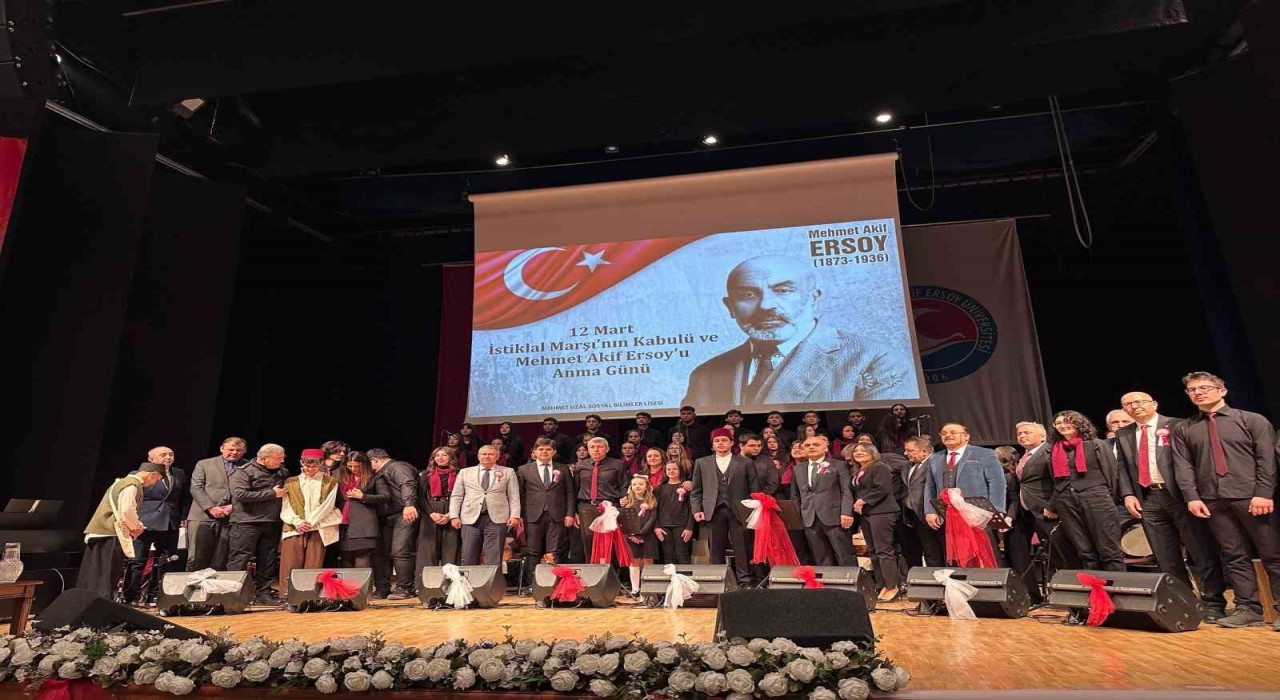 Burdurda 12 Mart İstiklal Marşının Kabulü ve Mehmet Akif Ersoyu Anma Günü etkinliği