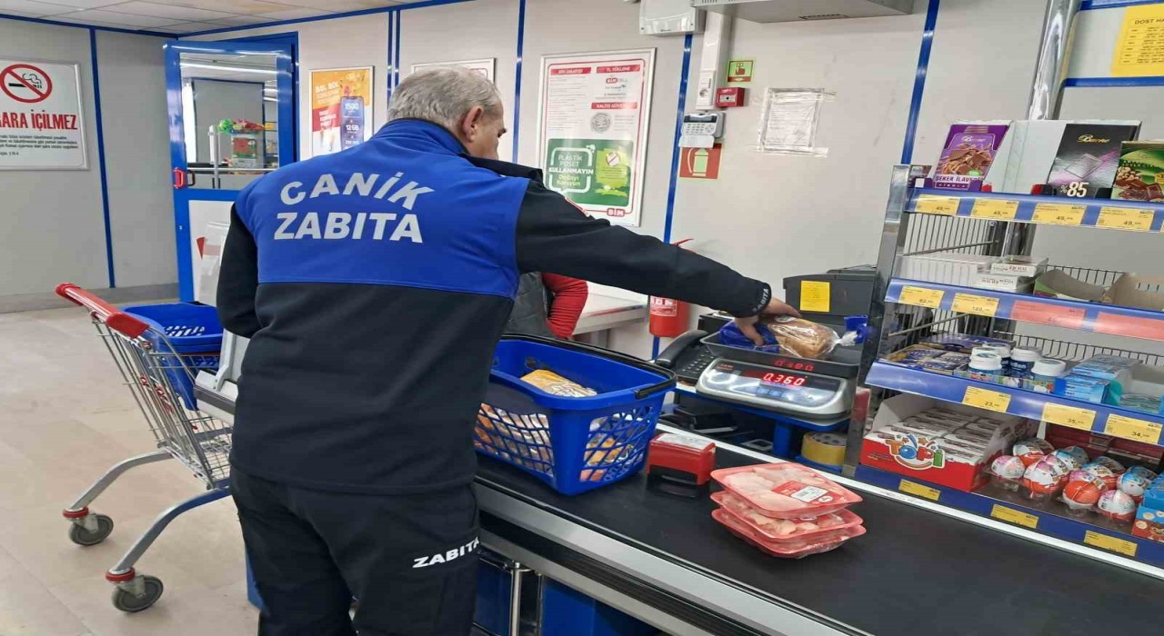 Canikte marketlere Ramazan denetimi