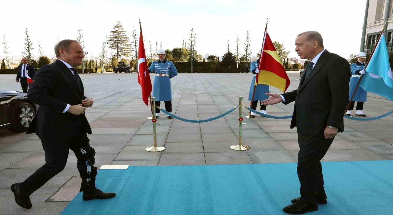 Cumhurbaşkanı Erdoğan, Polonya Başbakanı Tusk ile görüştü