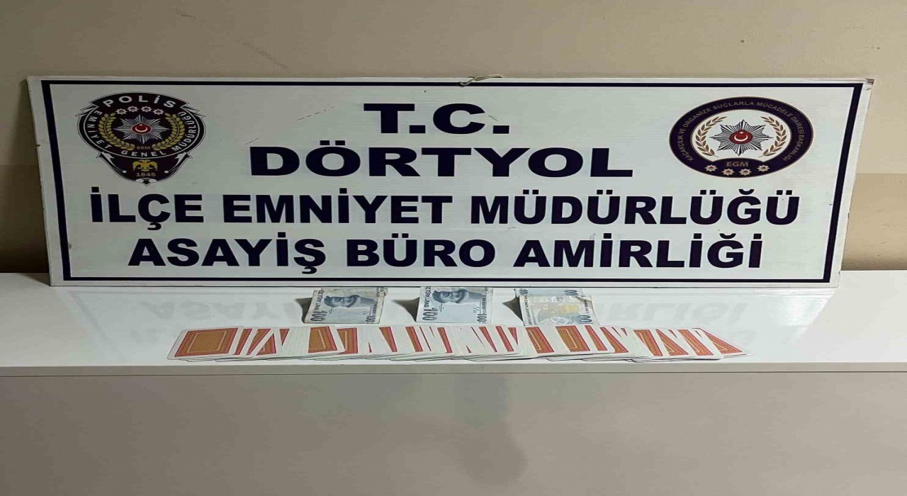 Dörtyolda kumar oynayan 3 şahsa 27 bin TL ceza uygulandı