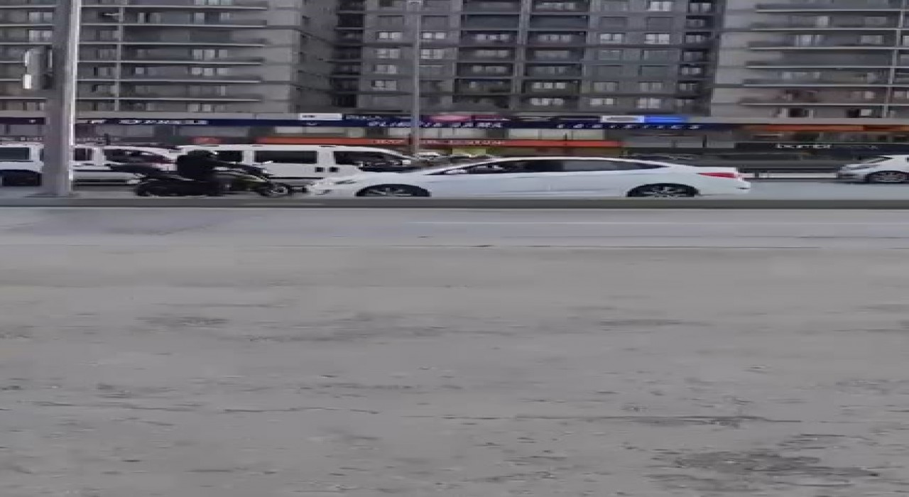 E-5e ters istikametten giren kadın ortalığı birbirine kattı; o anlar kamerada