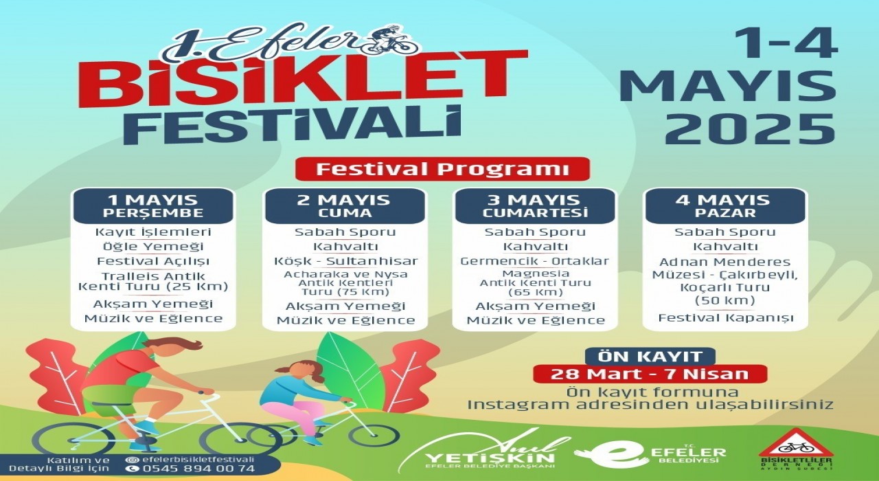 Efelerde Bisiklet Festivali için geri sayım başladı