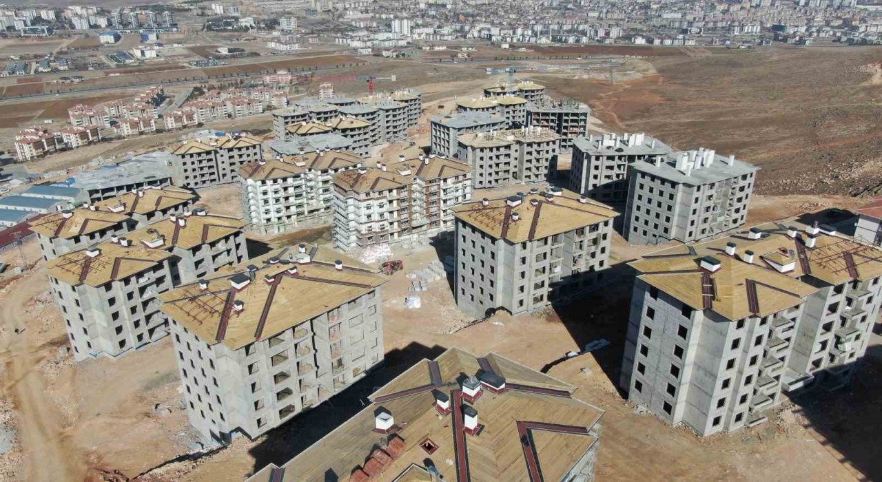 Elazığda 608 konutun kaba inşaatı tamamlandı