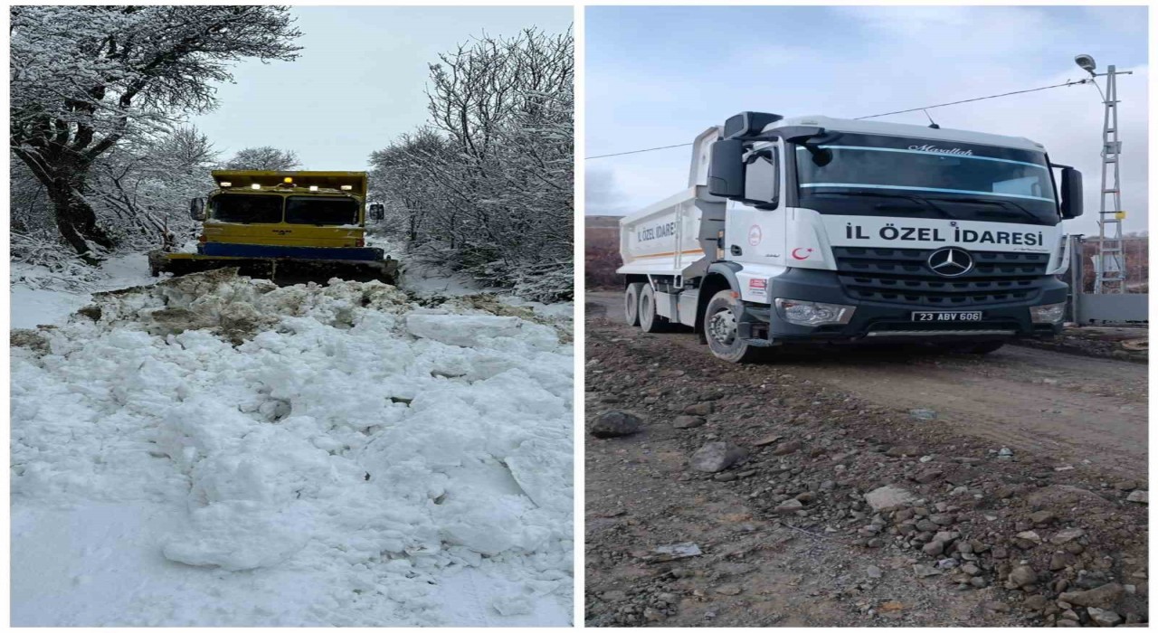 Elazığda kapalı köy yolu kalmadı