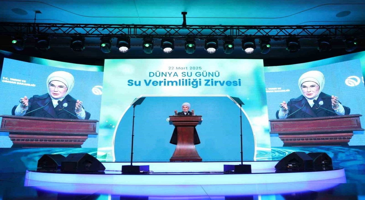 Emine Erdoğan: Bir damla suda yaşamımız, medeniyetimiz, inancımız, kültürümüz, hülasa tarihimiz gizlidir