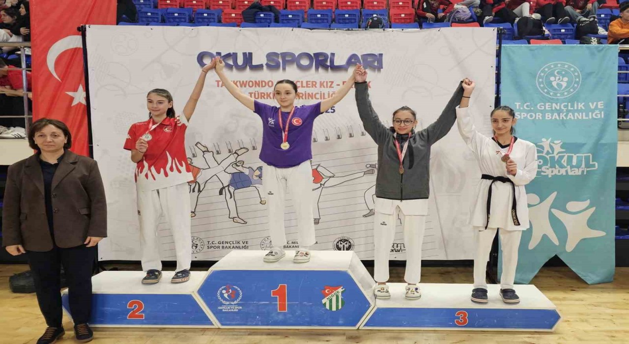 Erzincanlı sporcular güreşte ikinci, taekwondoda üçüncü oldu